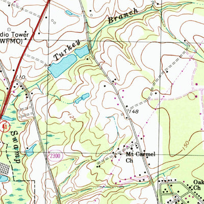 United States Geological Survey Southwest Lumberton, NC (1997, 24000-Scale) digital map