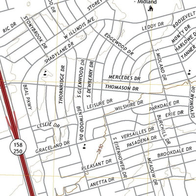 United States Geological Survey Southwest Midland, TX (2022, 24000-Scale) digital map