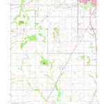 United States Geological Survey Southwest Muskogee, OK (1974, 24000-Scale) digital map