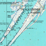 United States Geological Survey Southwest Pass, LA (1958, 62500-Scale) digital map