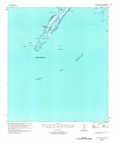 United States Geological Survey Southwest Pass, LA (1979, 62500-Scale) digital map