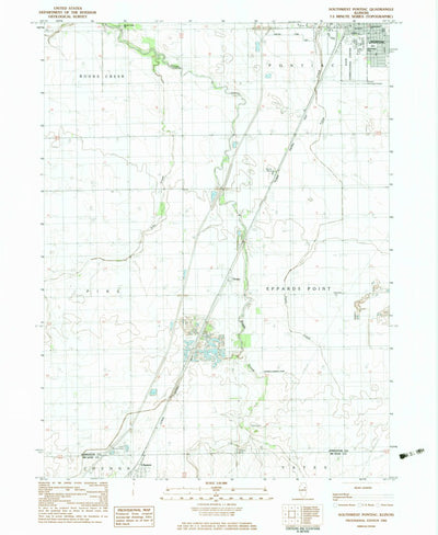 United States Geological Survey Southwest Pontiac, IL (1983, 24000-Scale) digital map