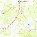 United States Geological Survey Southwest Pontotoc, MS (1972, 24000-Scale) digital map
