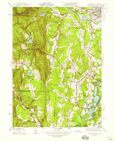 United States Geological Survey Southwick, MA-CT (1947, 24000-Scale) digital map