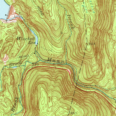 United States Geological Survey Southwick, MA-CT (1958, 24000-Scale) digital map