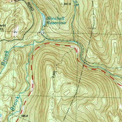 United States Geological Survey Southwick, MA-CT (1987, 25000-Scale) digital map