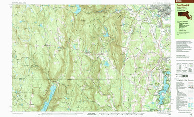 United States Geological Survey Southwick, MA-CT (1997, 25000-Scale) digital map