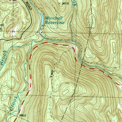 United States Geological Survey Southwick, MA-CT (1997, 25000-Scale) digital map