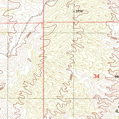 United States Geological Survey Soza Canyon, AZ (1981, 24000-Scale) digital map