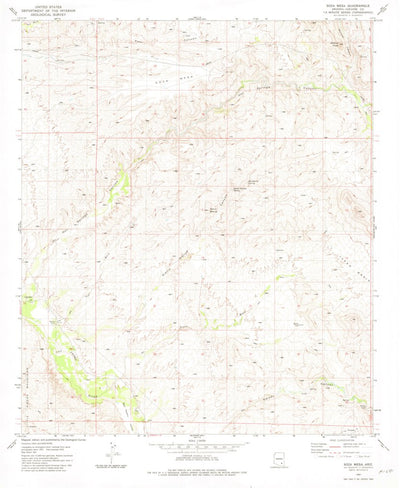 United States Geological Survey Soza Mesa, AZ (1981, 24000-Scale) digital map