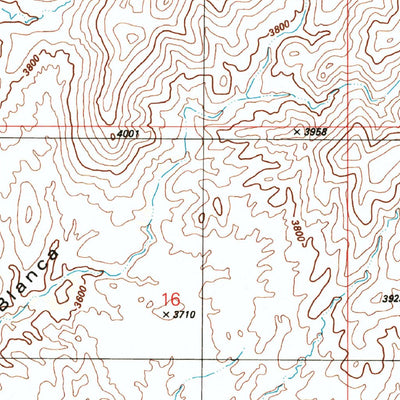 United States Geological Survey Soza Mesa, AZ (1996, 24000-Scale) digital map