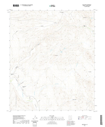 United States Geological Survey Soza Mesa, AZ (2021, 24000-Scale) digital map