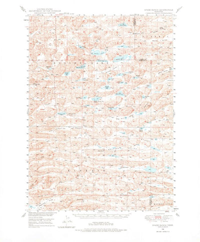 United States Geological Survey Spade Ranch, NE (1948, 62500-Scale) digital map
