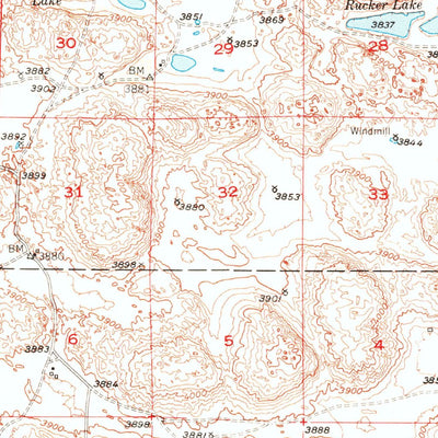 United States Geological Survey Spade Ranch, NE (1948, 62500-Scale) digital map