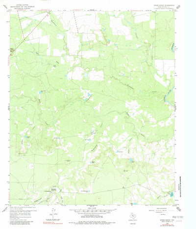 United States Geological Survey Spade Ranch, TX (1959, 24000-Scale) digital map