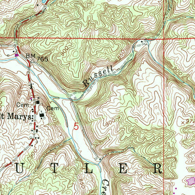 United States Geological Survey Spades, IN (1958, 24000-Scale) digital map