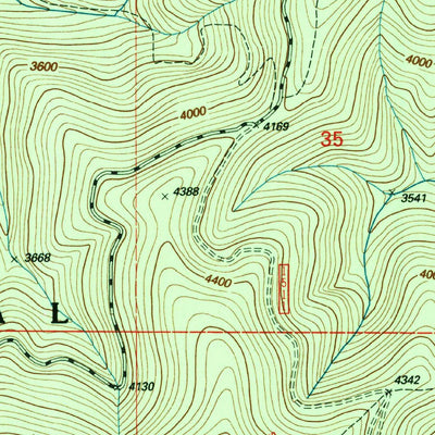 United States Geological Survey Spades Mountain, ID (1996, 24000-Scale) digital map