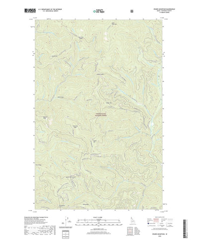 United States Geological Survey Spades Mountain, ID (2020, 24000-Scale) digital map
