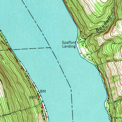 United States Geological Survey Spafford, NY (1955, 24000-Scale) digital map