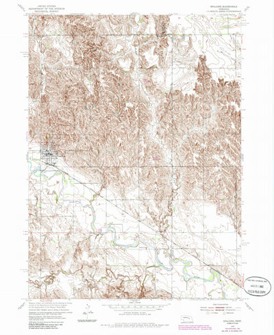 United States Geological Survey Spalding, NE (1954, 24000-Scale) digital map
