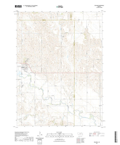 United States Geological Survey Spalding, NE (2021, 24000-Scale) digital map