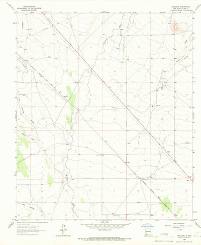 United States Geological Survey Spalding, NM (1964, 24000-Scale) digital map