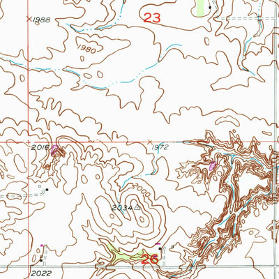 United States Geological Survey Spalding NW, NE (1954, 24000-Scale) digital map