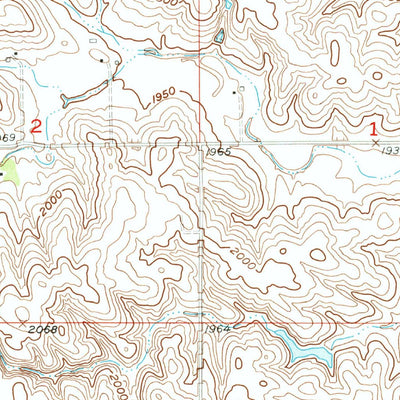United States Geological Survey Spalding SE, NE (1954, 24000-Scale) digital map