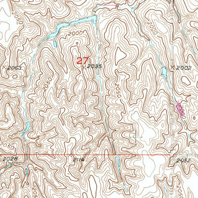 United States Geological Survey Spalding SE, NE (1954, 24000-Scale) digital map