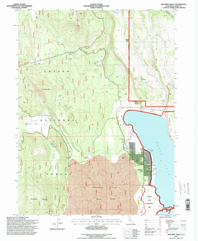 United States Geological Survey Spalding Tract, CA (1995, 24000-Scale) digital map