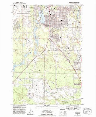 United States Geological Survey Spanaway, WA (1959, 24000-Scale) digital map