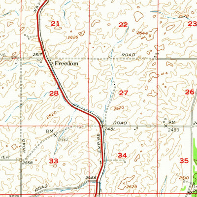 United States Geological Survey Spangle, WA (1954, 62500-Scale) digital map
