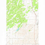 United States Geological Survey Spangle West, WA (1980, 24000-Scale) digital map