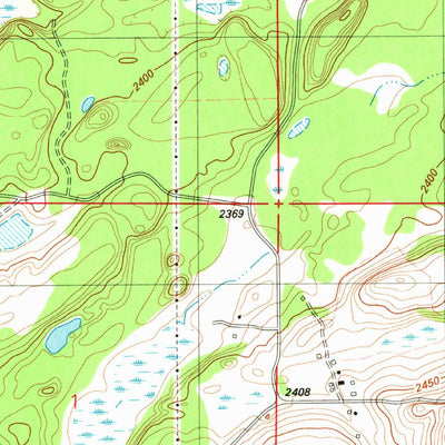 United States Geological Survey Spangle West, WA (1980, 24000-Scale) digital map