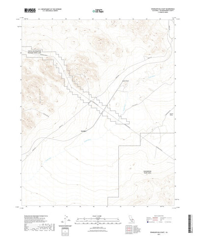 United States Geological Survey Spangler Hills East, CA (2021, 24000-Scale) digital map