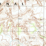 United States Geological Survey Spanish Bottom, UT (1988, 24000-Scale) digital map