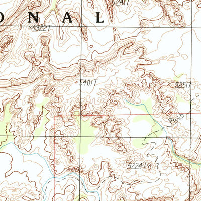 United States Geological Survey Spanish Bottom, UT (1988, 24000-Scale) digital map