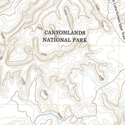 United States Geological Survey Spanish Bottom, UT (2020, 24000-Scale) digital map