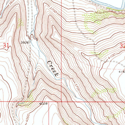 United States Geological Survey Spanish Coulee School, MT (1971, 24000-Scale) digital map