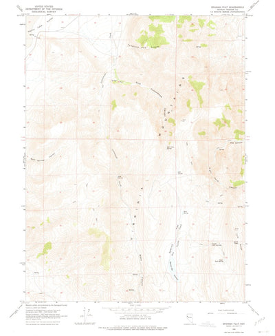 United States Geological Survey Spanish Flat, NV (1964, 24000-Scale) digital map