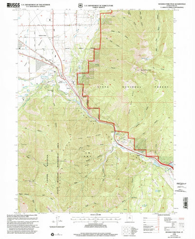 United States Geological Survey Spanish Fork Peak, UT (1998, 24000-Scale) digital map