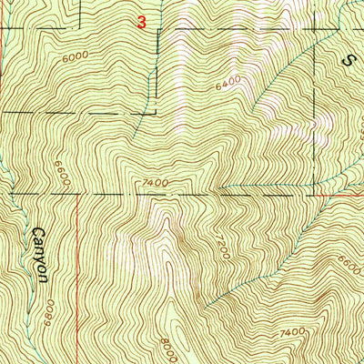 United States Geological Survey Spanish Fork Peak, UT (1998, 24000-Scale) digital map