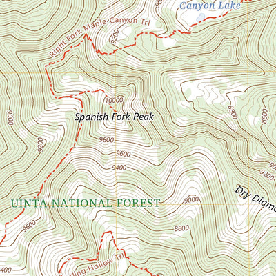 United States Geological Survey Spanish Fork Peak, UT (2023, 24000-Scale) digital map