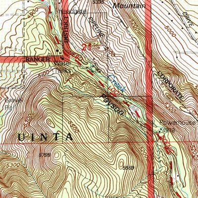United States Geological Survey Spanish Fork, UT (1998, 24000-Scale) digital map