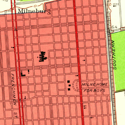 United States Geological Survey Spanish Fort, LA (1951, 24000-Scale) digital map