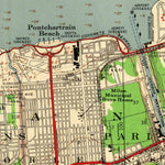 United States Geological Survey Spanish Fort, LA (1953, 62500-Scale) digital map