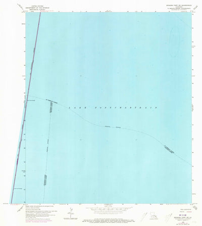 United States Geological Survey Spanish Fort NE, LA (1965, 24000-Scale) digital map