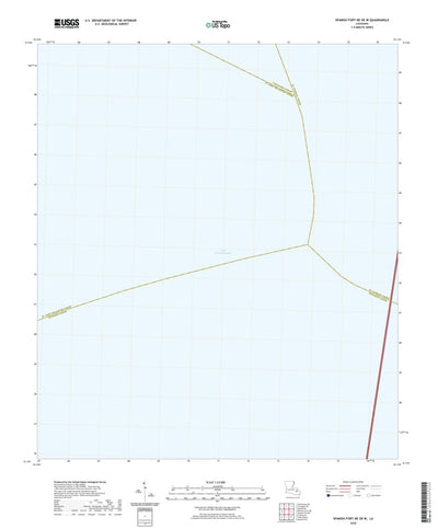 United States Geological Survey Spanish Fort NE OE W, LA (2020, 24000-Scale) digital map