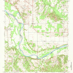 United States Geological Survey Spanish Fort, TX-OK (1968, 24000-Scale) digital map