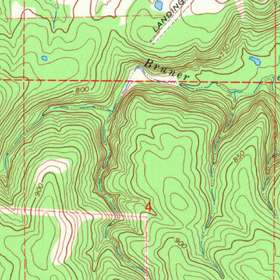 United States Geological Survey Spanish Peak, OK (1971, 24000-Scale) digital map